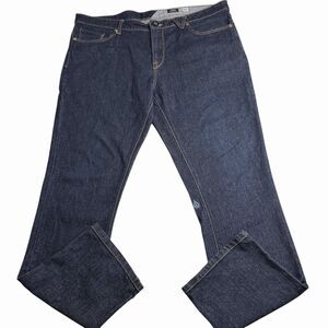 Volcom Vorta Slim Straight Jeans Mens 38x32 Indigo Blue Rinse Stretch Denim 41W